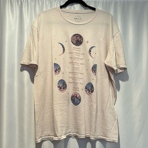 PacSun PS/LA moon phases tee